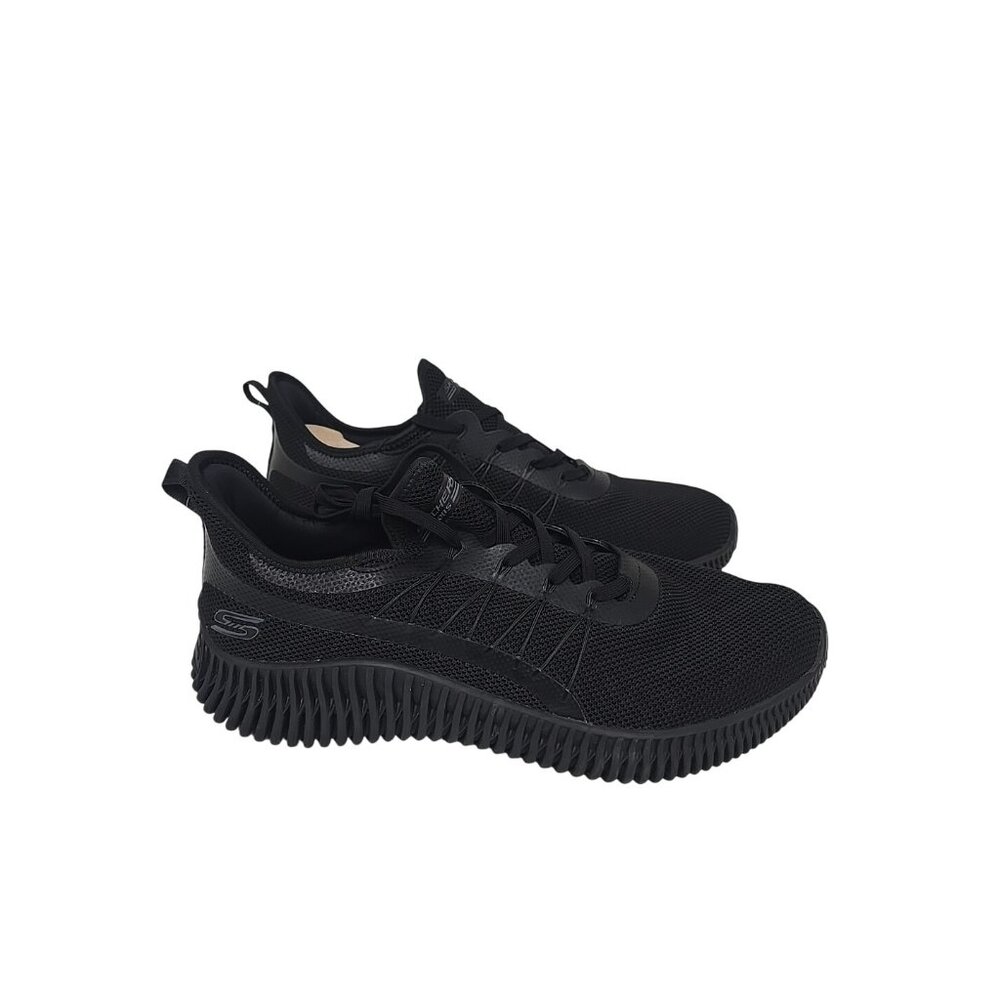 Skechers Men's 118171 Bobs Geo Memory Foam Walking Shoe Black Size 12M - Picture 2 of 7